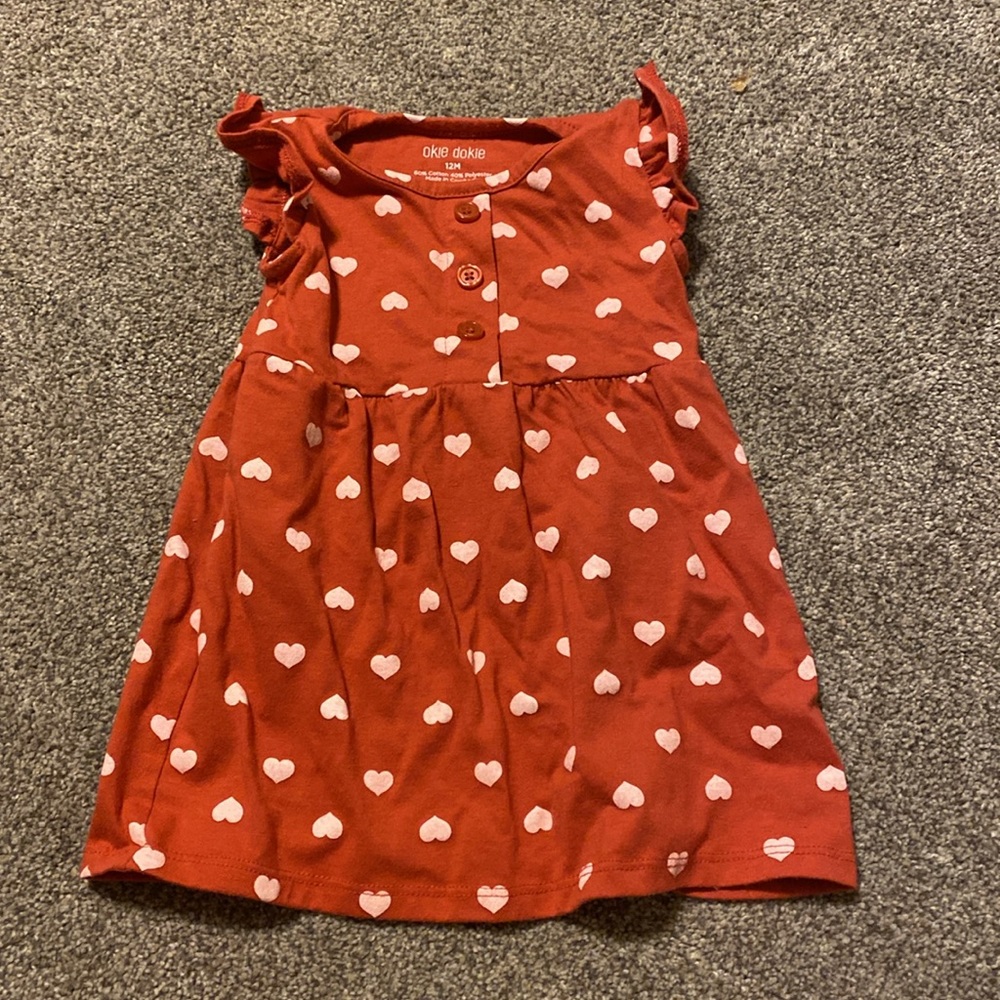 🧡 Buy 1 Get 2 Free! Heart Print Tee Shirt Dress